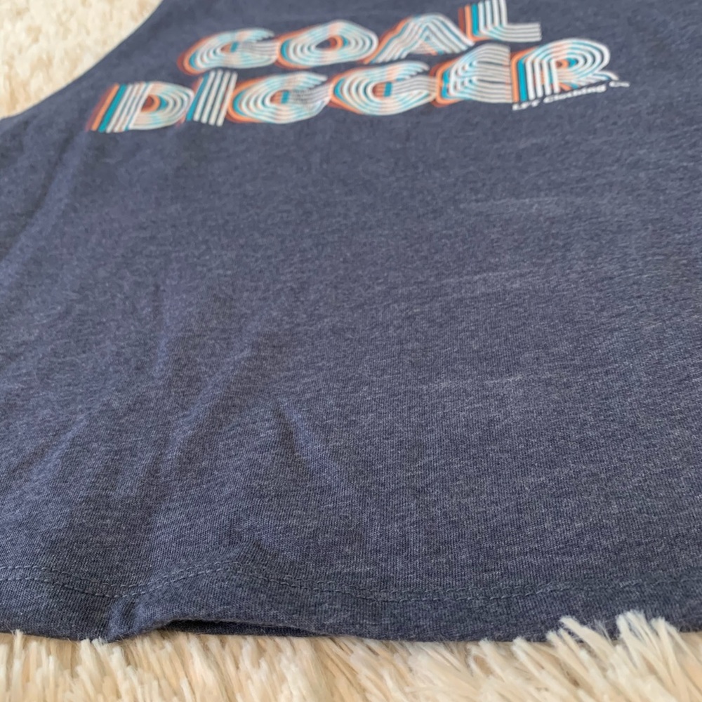 Goal Digger Cropped Muscle Racerback Tank - Picture 6 of 9